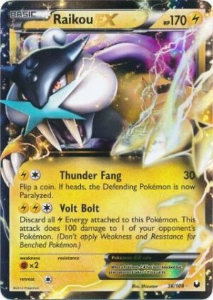 Dark Explorers 38/108 Raikou EX (Half Art)