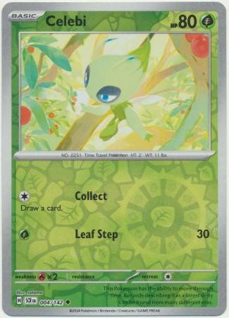 SV Stellar Crown 004/142 Celebi (Reverse Holo)