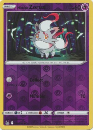SWSH Lost Origin 075/196 Hisuian Zorua (Reverse Holo)