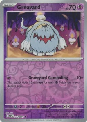 SV Paldean Fates 042/091 Greavard (Reverse Holo)