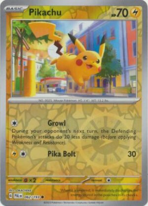 SV Paldea Evolved 062/193 Pikachu (Reverse Holo)
