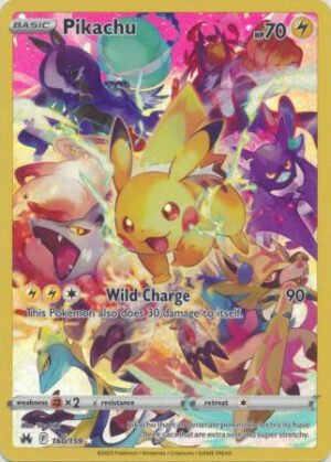 Crown Zenith 160/159 Pikachu (Secret Rare)