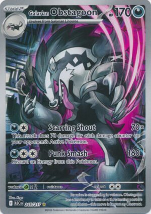 ME Ascended Heroes 245/217 Galarian Obstagoon (Illustration Rare)