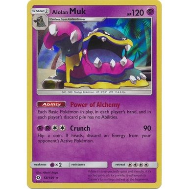 Sun and Moon (Base Set) 58/149 Alolan Muk (Holo)