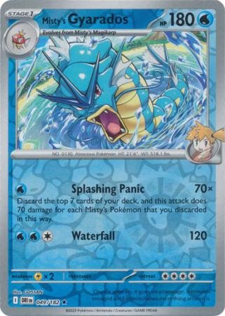 SV Destined Rivals 049/182 Misty's Gyarados (Reverse Holo)