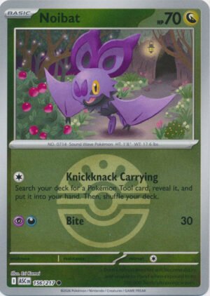 ME Ascended Heroes 156/217 Noibat (Reverse Holo BALL SYMBOL)
