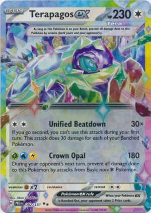 SV Prismatic Evolutions 092/131 Terapagos ex (Half Art)
