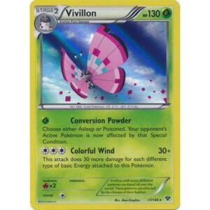 XY Base Set 17/146 Vivillon (Pink) (Holo)
