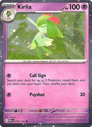Mega Evolution 059/132 Kirlia (Cosmo Holo)