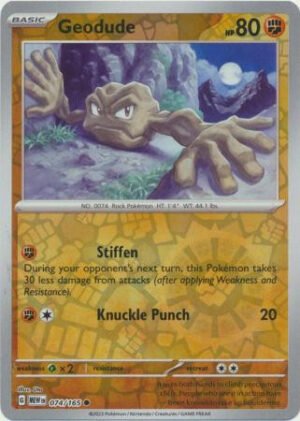 Scarlet & Violet 151 074/165 Geodude (Reverse Holo)