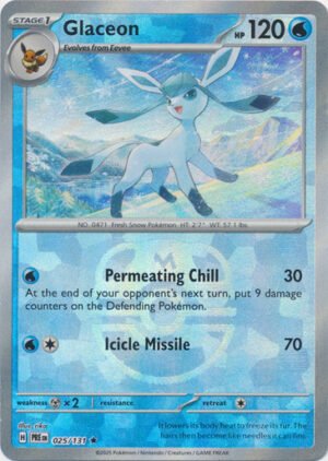 SV Prismatic Evolutions 025/131 Glaceon (MASTER BALL Pattern Holo)