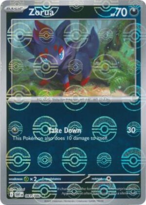 SV White Flare 061/086 Zorua (POKE BALL Reverse Holo)