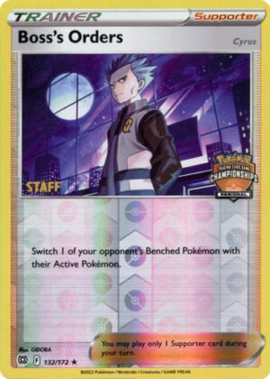 Brilliant Stars 132/172 Boss's Orders [Cyrus] (Regional League Promo STAFF)