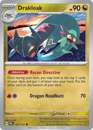 SV Prismatic Evolutions 072/131 Drakloak