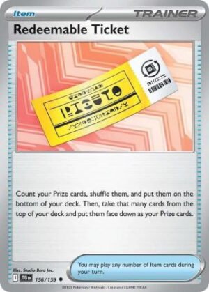 SV Journey Together 156/159 Redeemable Ticket
