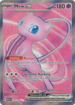 Scarlet & Violet 151 193/165 Mew ex (Full Art)