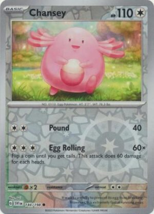 Scarlet & Violet (Base Set) 144/198 Chansey (Reverse Holo)