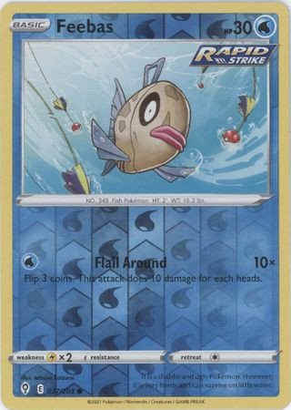 Evolving Skies 037/203 Feebas (Reverse Holo)