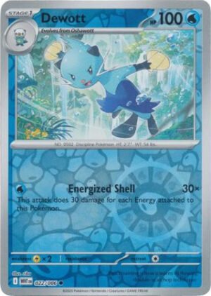 SV White Flare 022/086 Dewott (Reverse Holo)