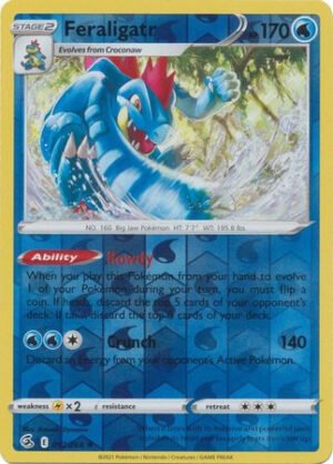 Fusion Strike 057/264 Feraligatr (Reverse Holo)