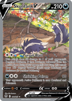 SWSH Silver Tempest 181/195 Skuntank V (Alternative Art, Full Art)