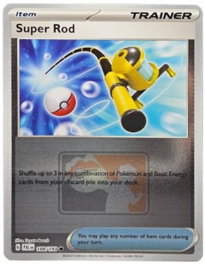 SV Paldea Evolved 188/193 Super Rod (Reverse Holo League Promo)
