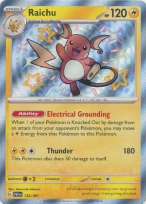 SV Paldean Fates 132/091 Raichu (Holo Shiny)