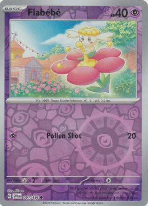 Scarlet & Violet (Base Set) 091/198 Flabebe (Reverse Holo)