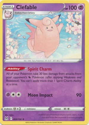 SWSH Lost Origin 063/196 Clefable