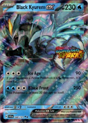 SV Surging Sparks 048/191 Black Kyurem ex (Surging Sparks Stamp)