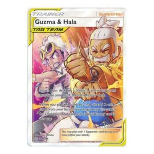 SM Cosmic Eclipse 229/236 Guzma & Hala (Tag Team Full Art)