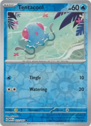 Scarlet & Violet 151 072/165 Tentacool (Reverse Holo)