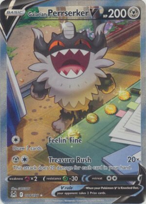 SWSH Lost Origin 184/196 Galarian Perrserker V (Alternative Art, Full Art)