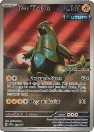 Scarlet & Violet Promo SVP098 Iron Thorns (Pokemon Center Stamp)