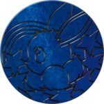 Dark Blue & Black Glitter Eevee Oversized Coin
