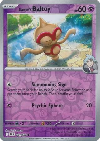 SV Destined Rivals 083/182 Steven's Baltoy (Reverse Holo)
