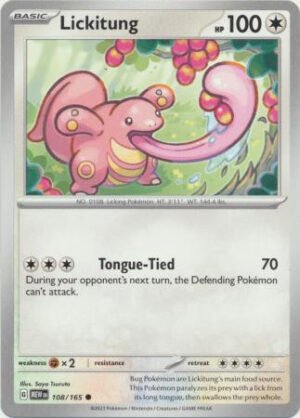 Scarlet & Violet 151 108/165 Lickitung
