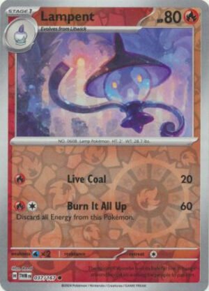 SV Twilight Masquerade 037/167 Lampent (Reverse Holo)