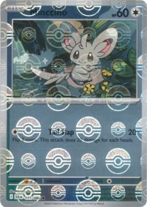 SV Black Bolt 075/086 Minccino (POKE BALL Reverse Holo)