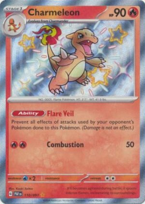 SV Paldean Fates 110/091 Charmeleon (Holo Shiny)