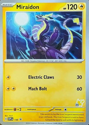 Scarlet & Violet Promo SVP148 Miraidon (Pikachu Symbol 23)