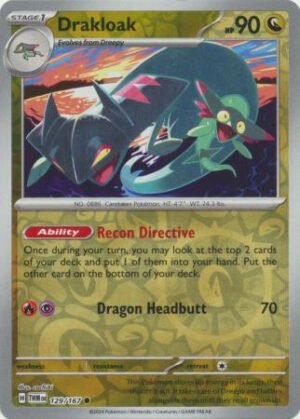 SV Twilight Masquerade 129/167 Drakloak (Reverse Holo)