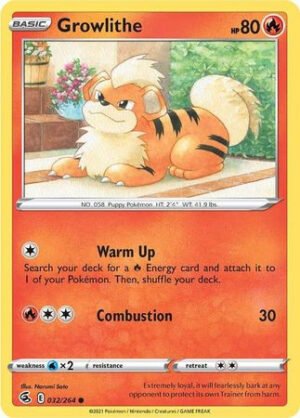 Fusion Strike 032/264 Growlithe