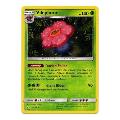 SM Unbroken Bonds 008/214 Vileplume (Holo)