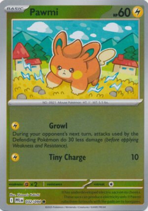 ME Phantasmal Flames 032/094 Pawmi (Reverse Holo)