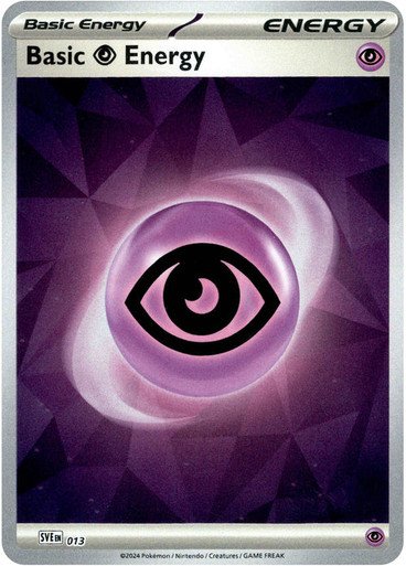 Scarlet & Violet SVE EN13 Basic Psychic Energy (Clear Reverse Holo)