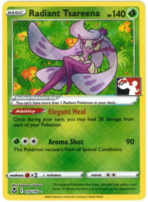 SWSH Silver Tempest 016/195 Radiant Tsareena (Prize Pack League Promo)