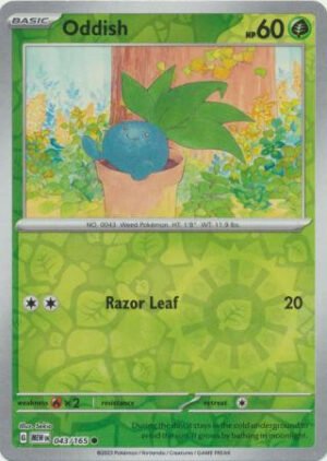 Scarlet & Violet 151 043/165 Oddish (Reverse Holo)
