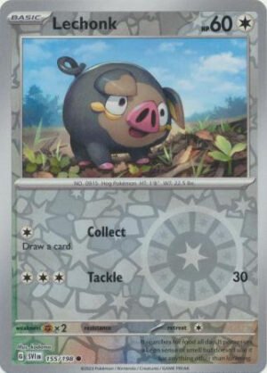 Scarlet & Violet (Base Set) 155/198 Lechonk (Reverse Holo)