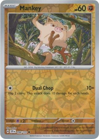 SV Surging Sparks 098/191 Mankey (Reverse Holo)